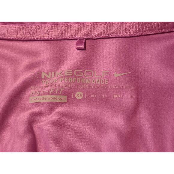 Nike Golf Tour performance dri-fit purple stripe short sleeve polo shirt - XS - Picture 2 of 5